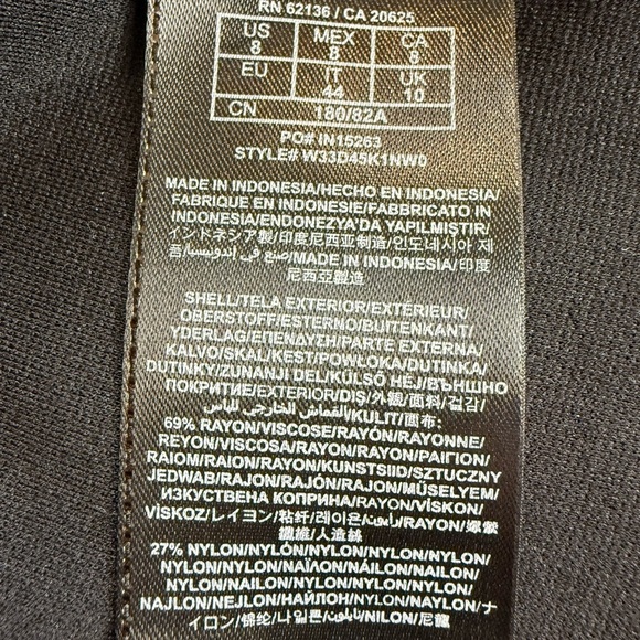 Guess Strapless Black Mini Dress Studded Size 8 Pockets Punk Goth Clubbing - Picture 15 of 16